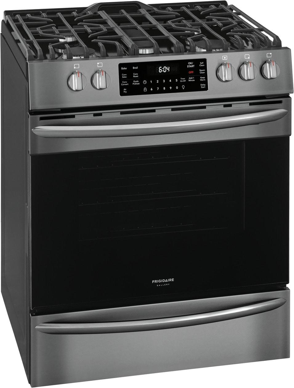 Frigidaire Gallery 30" Front Control Gas Range with Air Fry