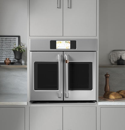 Cafe CTS90FP2NS1 CAF(EBACK)™ Professional Series 30" Smart Built-In Convection French-Door Single Wall Oven