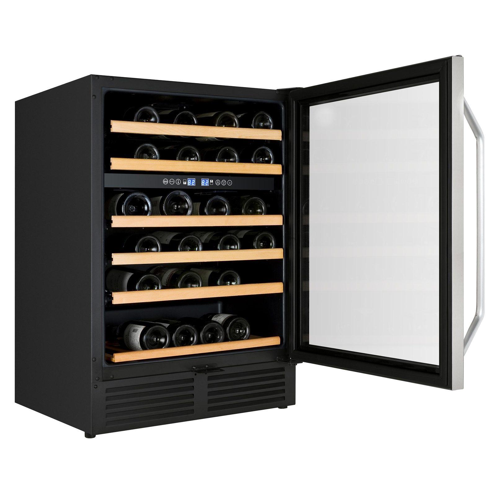 Avanti 49 Bottle Dual-Zone Wine Cooler - Stainless Steel / 49 Bottles