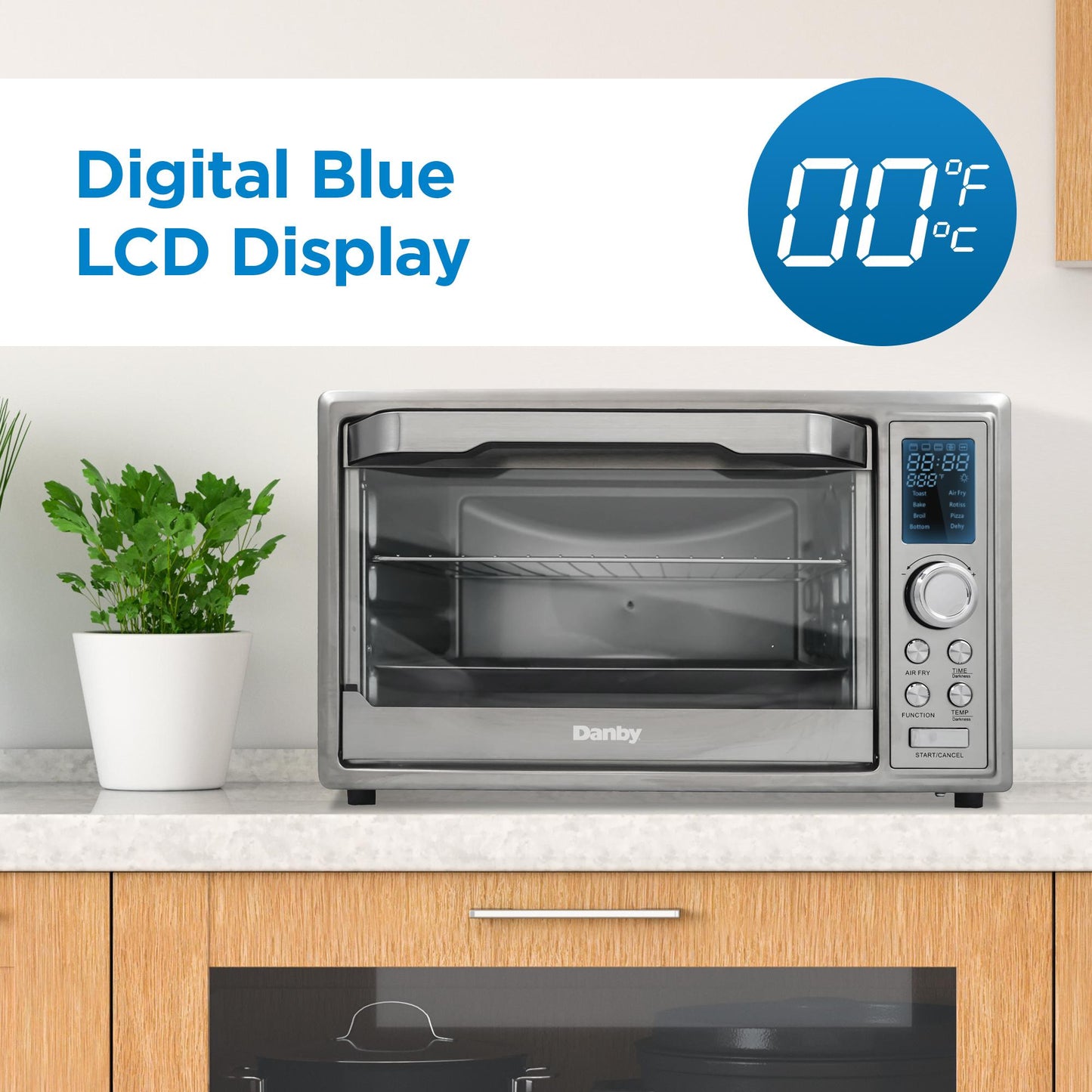 DBTO0961ABSS Danby 0.9 cu. ft. Toaster Oven with Air Fry Technology in Stainless Steel