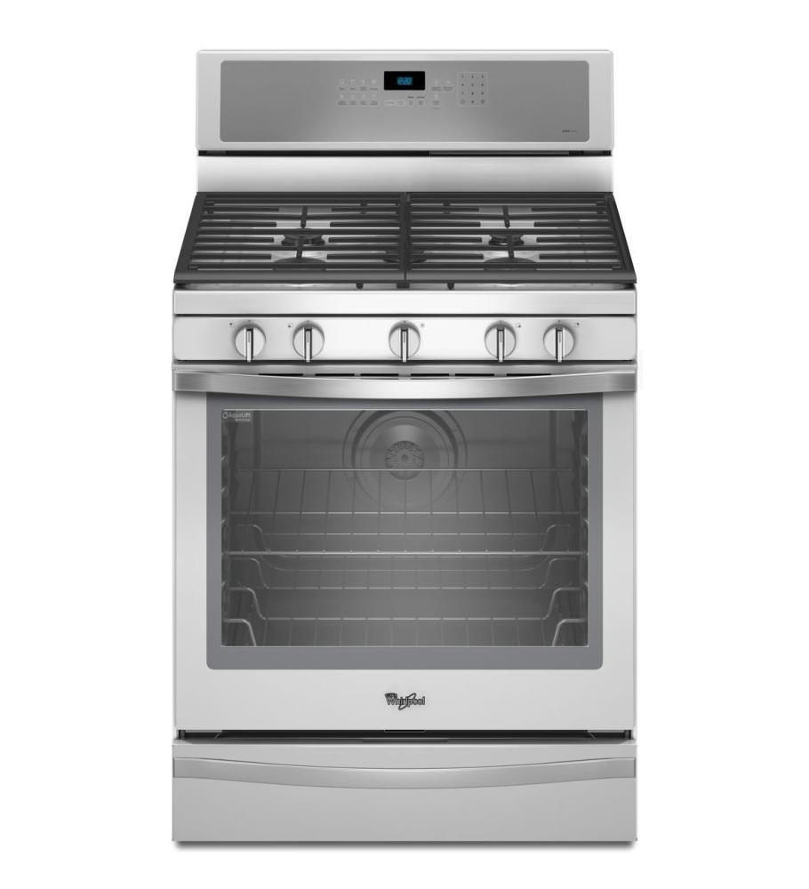 Whirlpool WFG715H0EH 5.8 Cu. Ft. Freestanding Gas Range with AquaLift® Self-Cleaning Technology