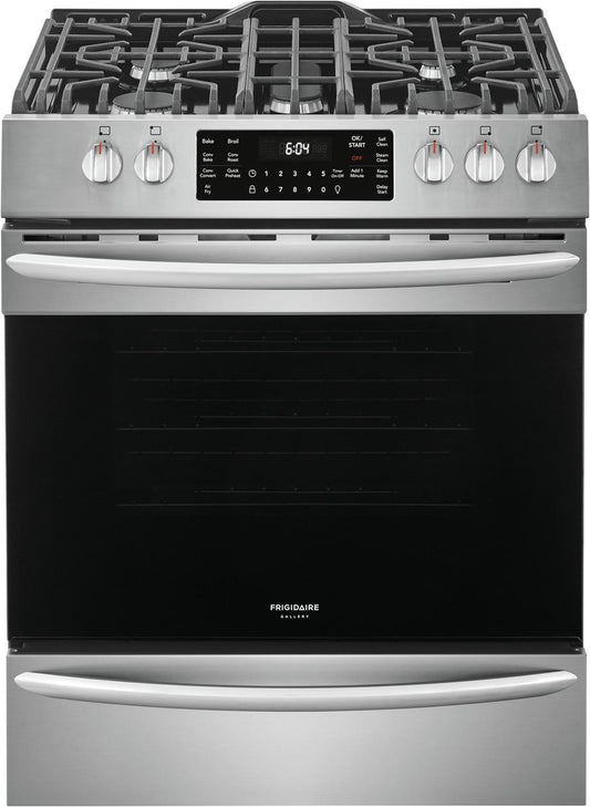 Frigidaire Gallery 30" Front Control Gas Range with Air Fry