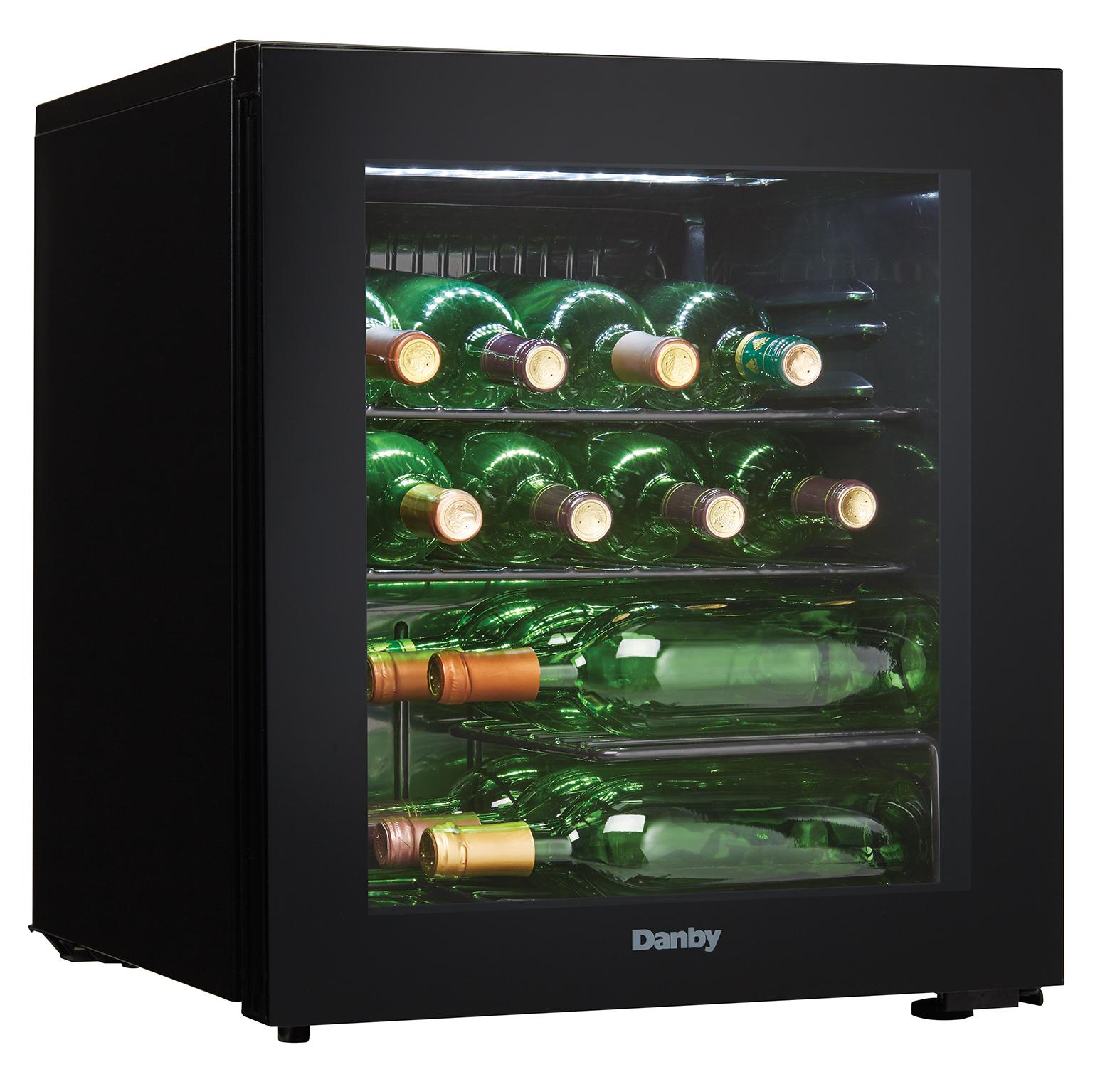 DWC018A1BDB Danby 16 Bottle Free-Standing Wine Cooler in Black