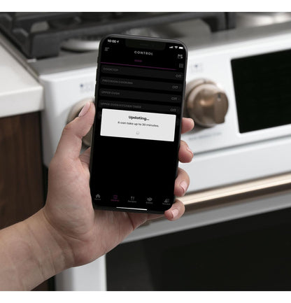 Caf(eback)™ 30" Smart Slide-In, Front-Control, Dual-Fuel, Double-Oven Range with Convection