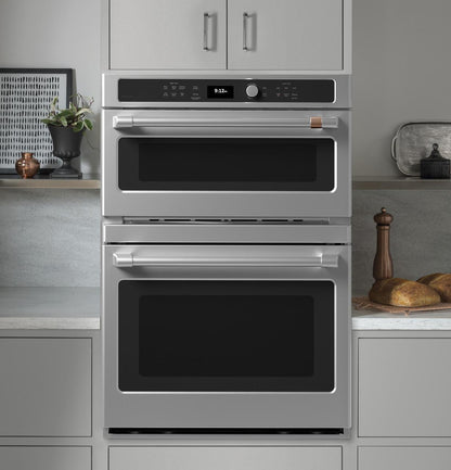 Cafe CTC912P2NS1 CAF(EBACK)™ 30 in. Combination Double Wall Oven with Convection and Advantium® Technology