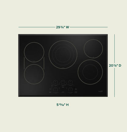 Cafe CEP90301TBB CAF(EBACK)™ 30" Touch-Control Electric Cooktop