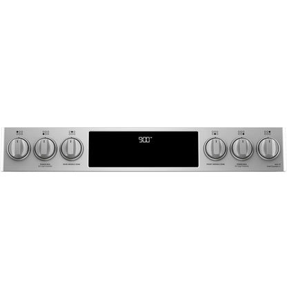 Cafe C2S900P2MS1 CAF(EBACK)™ 30" Smart Slide-In, Front-Control, Dual-Fuel Range with Warming Drawer