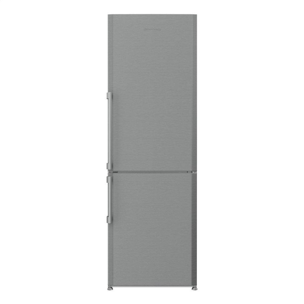 Blomberg Appliances 24in 13 cu ft bottom freezer fridge, stainless steel