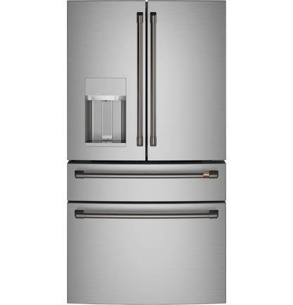 Cafe CXE22DP2PS1 CAF(EBACK)™ ENERGY STAR® 22.3 Cu. Ft. Smart Counter-Depth 4-Door French-Door Refrigerator