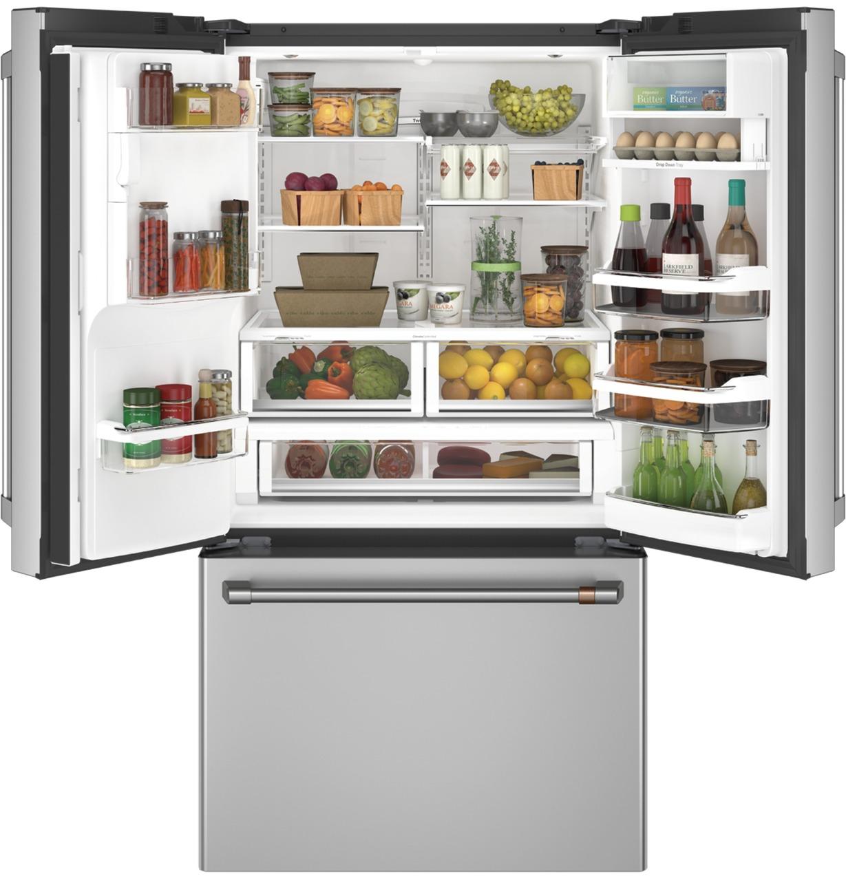 Cafe CFE28UP2MS1 Caf(eback)™ ENERGY STAR® 27.7 Cu. Ft. Smart French-Door Refrigerator with Keurig® K-Cup® Brewing System