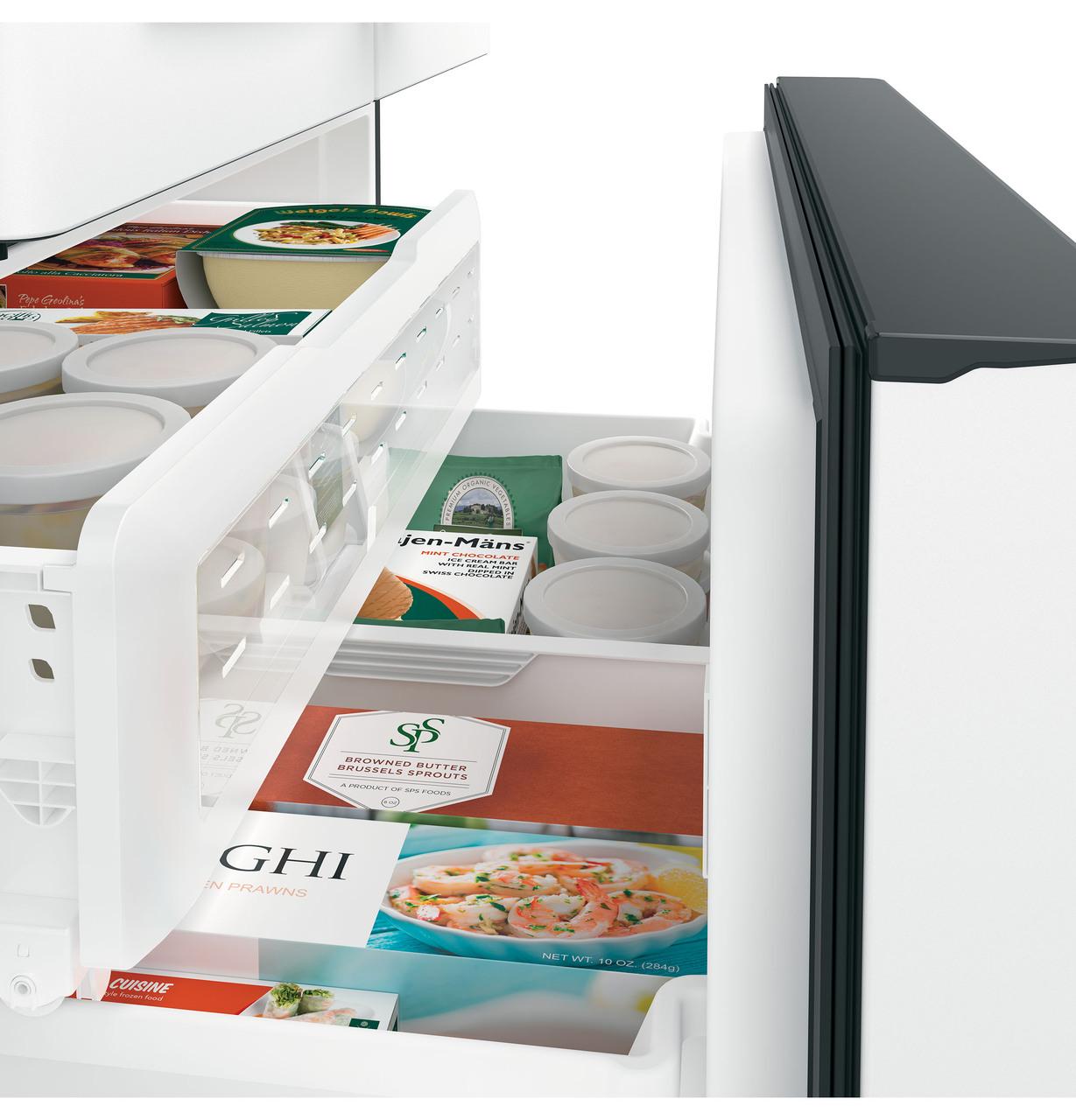 Cafe CFE28TP4MW2 CAF(EBACK)™ ENERGY STAR® 27.7 Cu. Ft. Smart French-Door Refrigerator with Hot Water Dispenser