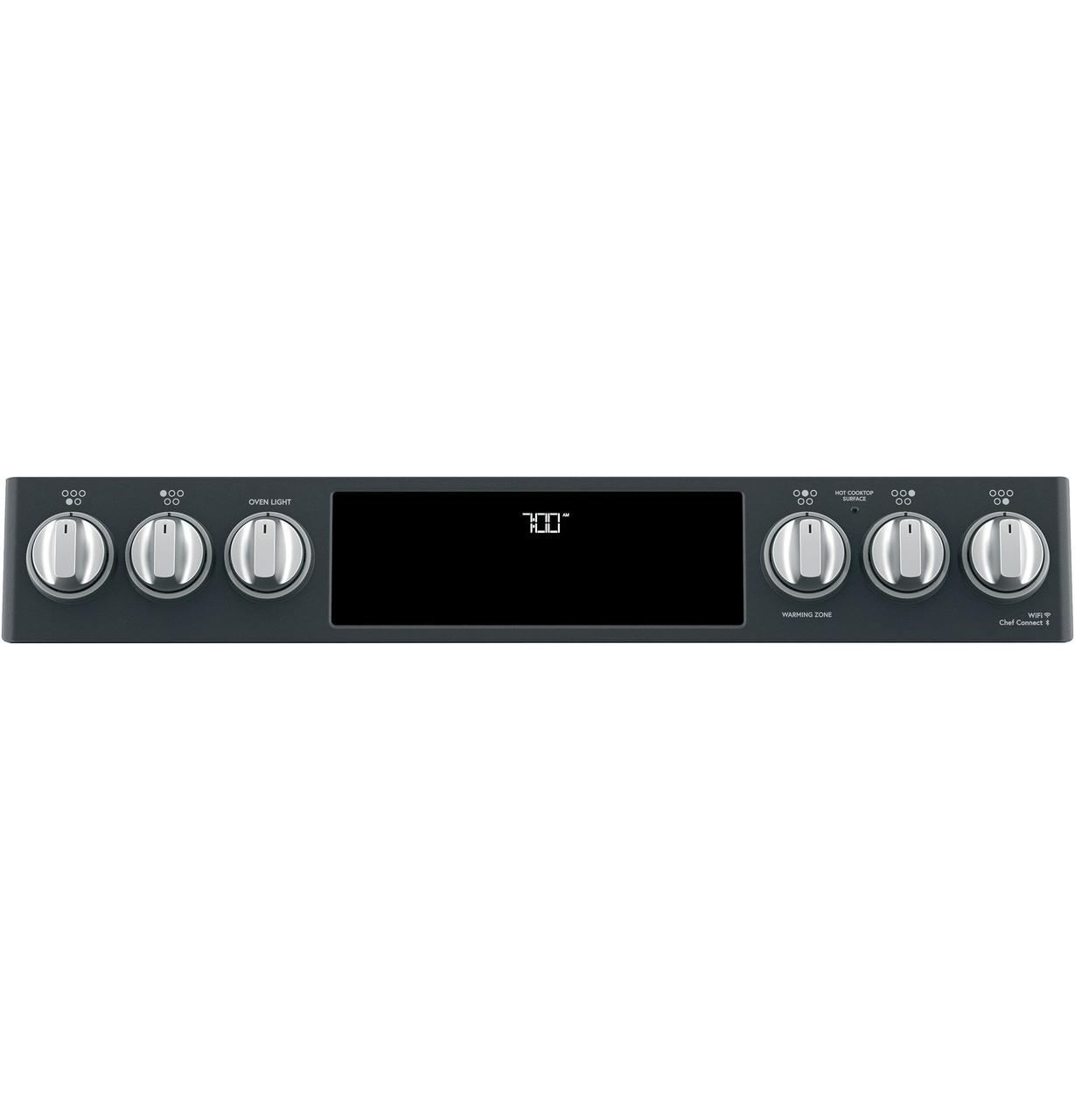 Cafe CES700P3MD1 CAF(EBACK)™ 30" Smart Slide-In, Front-Control, Radiant and Convection Range