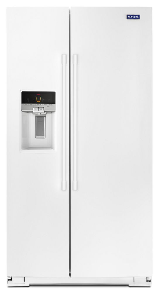 Maytag MSS26C6MFW 36- Inch Wide Side-by-Side Refrigerator with External Ice and Water- 26 Cu. Ft.