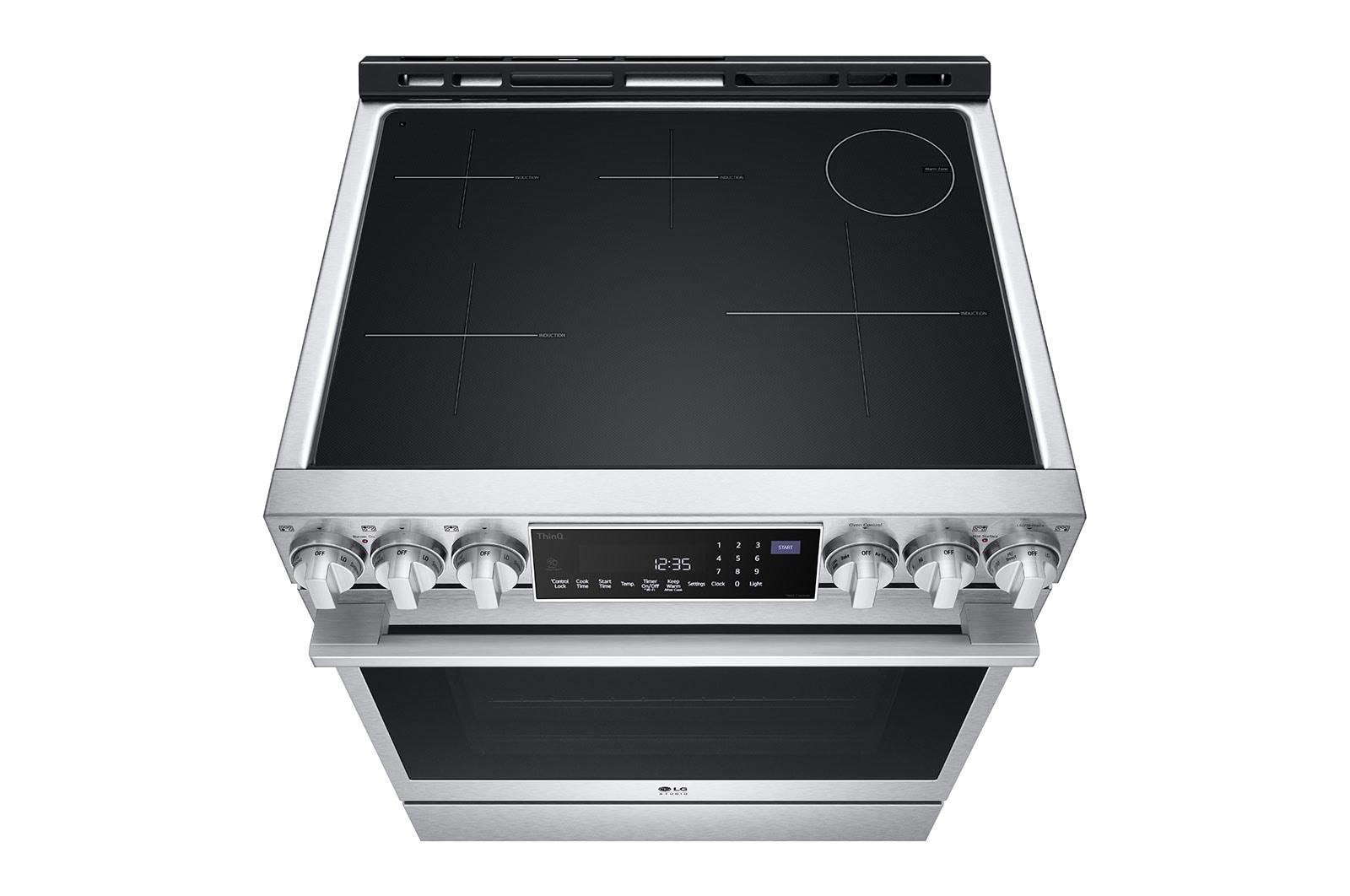 LG STUDIO 6.3 cu. ft. InstaView® Induction Slide-in Range with Air Fry and Air Sous Vide