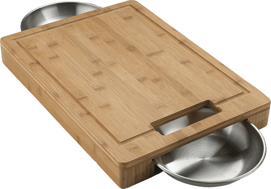 Napoleon Bbq 70012 Cutting Board with Stainless Steel Bowls