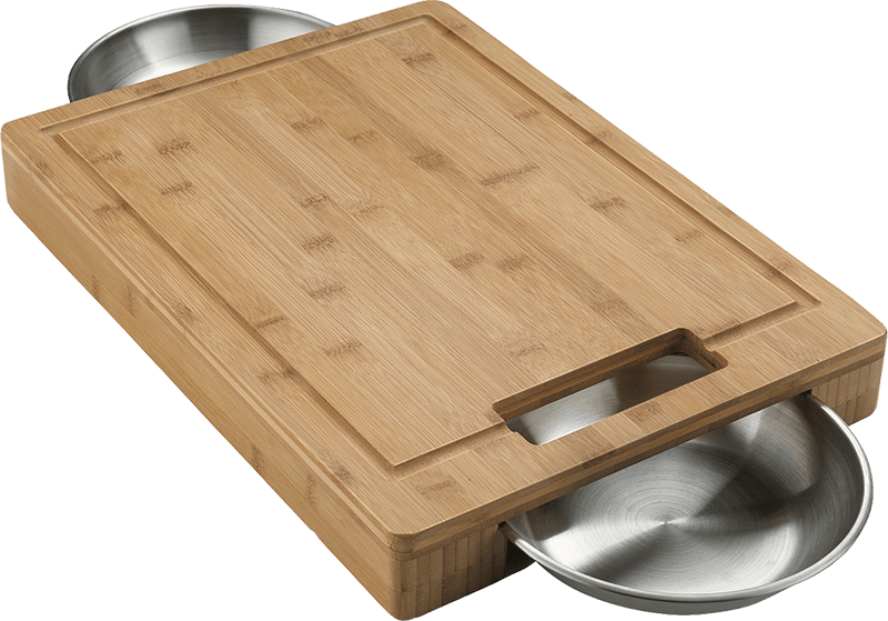 Napoleon Bbq 70012 Cutting Board with Stainless Steel Bowls