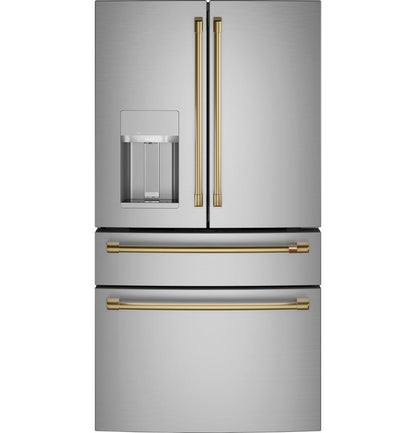 Cafe CXE22DP2PS1 CAF(EBACK)™ ENERGY STAR® 22.3 Cu. Ft. Smart Counter-Depth 4-Door French-Door Refrigerator