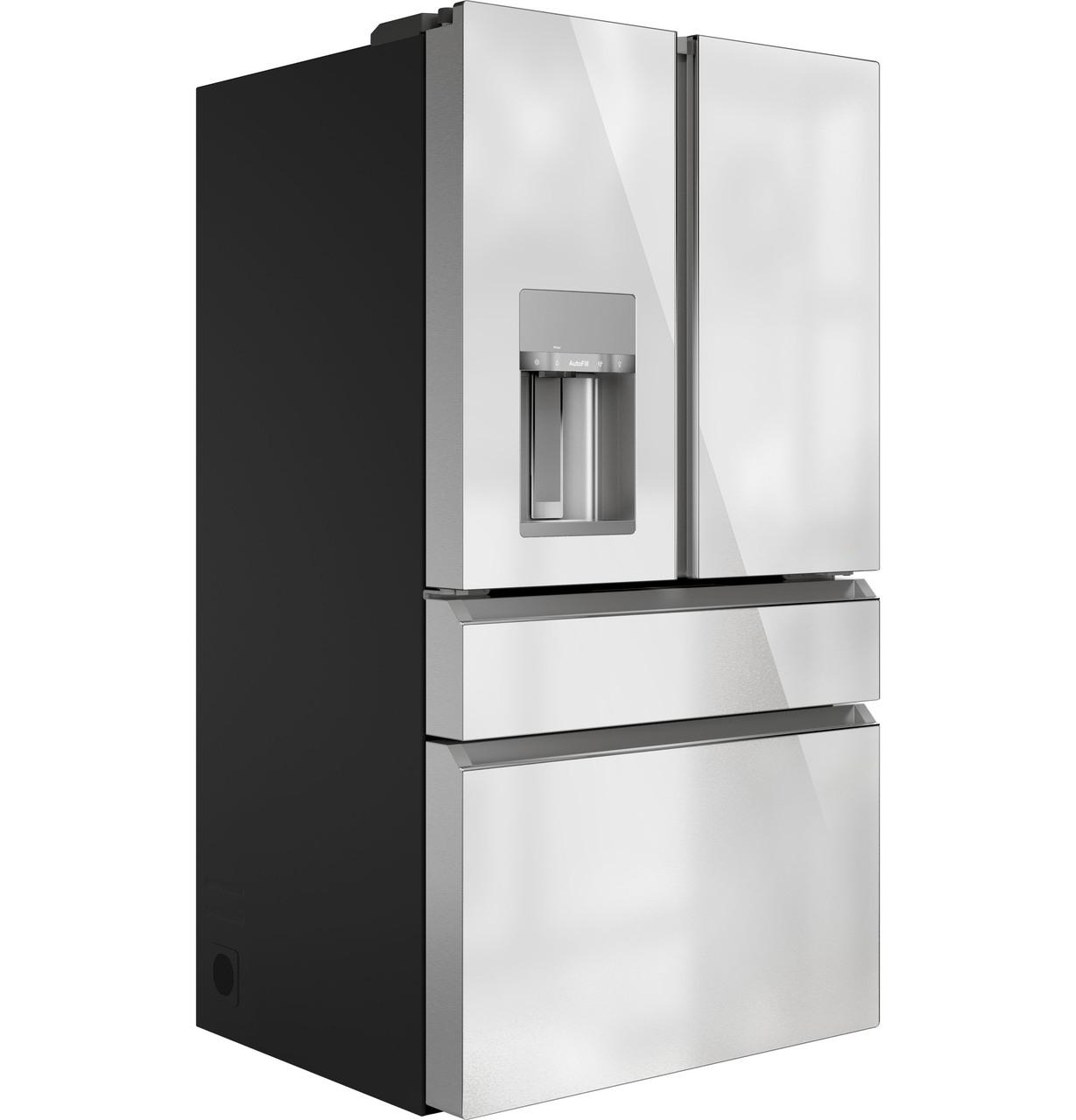 Cafe CVE28DM5NS5 CAF(EBACK)™ ENERGY STAR® 27.8 Cu. Ft. Smart 4-Door French-Door Refrigerator in Platinum Glass