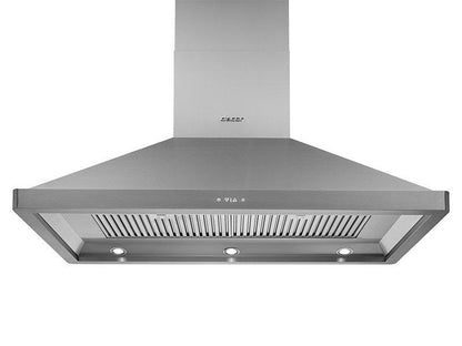 Dacor DHI482 48" Chimney Island Hood, Silver Stainless Steel