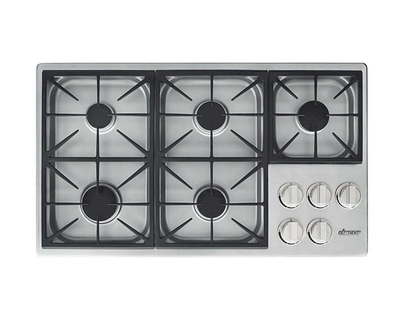 Dacor HDCT365GSLP 36" Dual Gas Cooktop, Liquid Propane