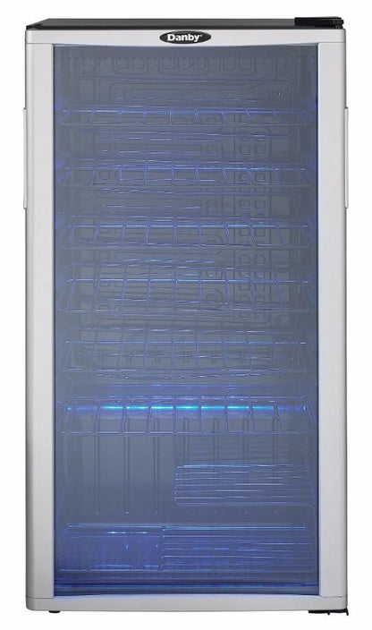 DWC350BLP Danby 36 Bottle Free-Standing Wine Cooler in Platinum