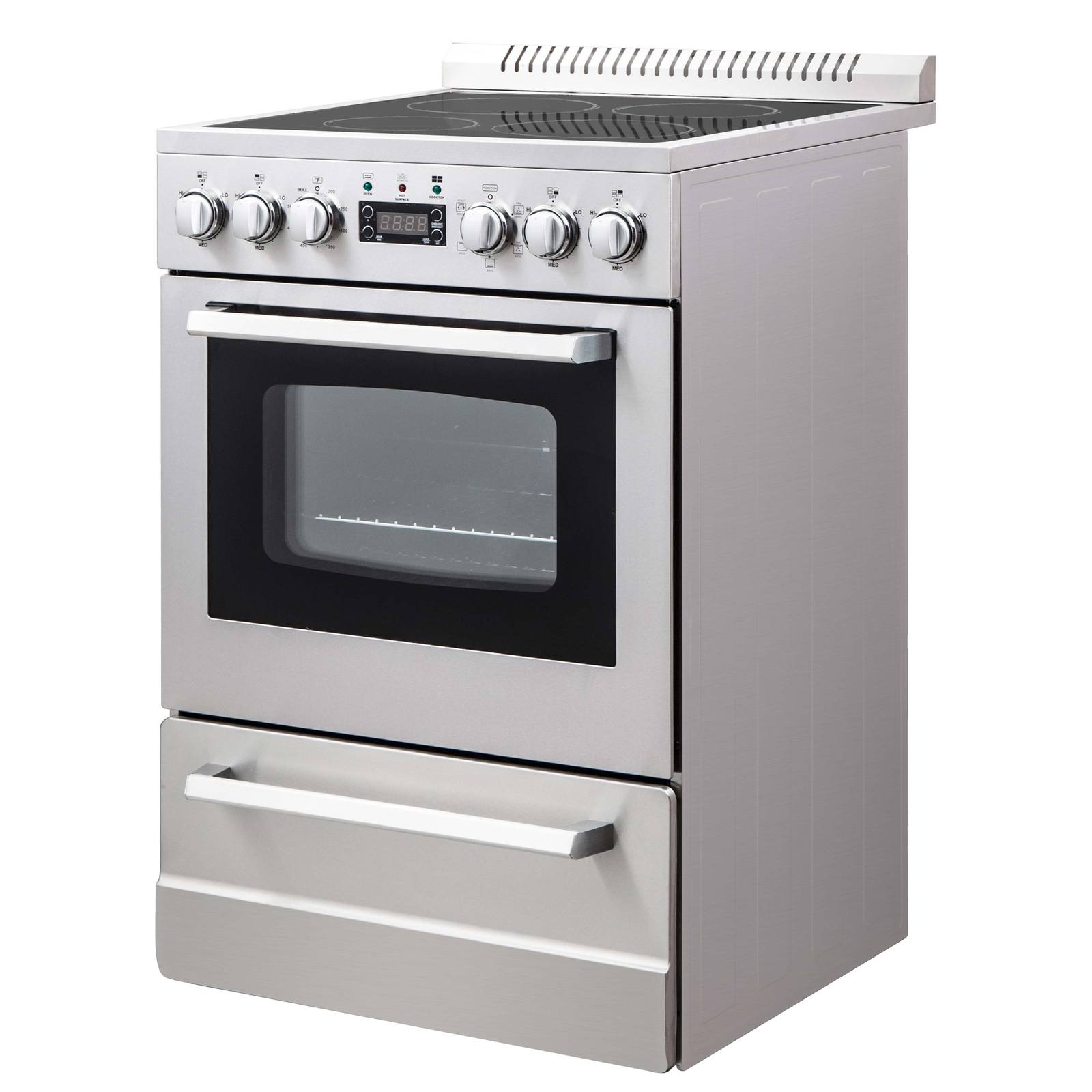 DER24P3S Avanti ELITE Series 24" Electric Range Oven - Stainless Steel / 2.3 cu. ft.