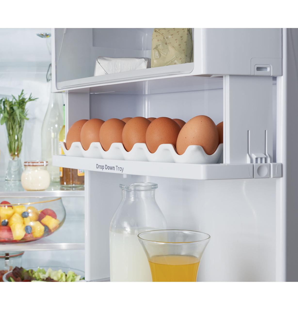 Cafe CYE22TP2MS1 CAF(EBACK)™ ENERGY STAR® 22.1 Cu. Ft. Smart Counter-Depth French-Door Refrigerator with Hot Water Dispenser