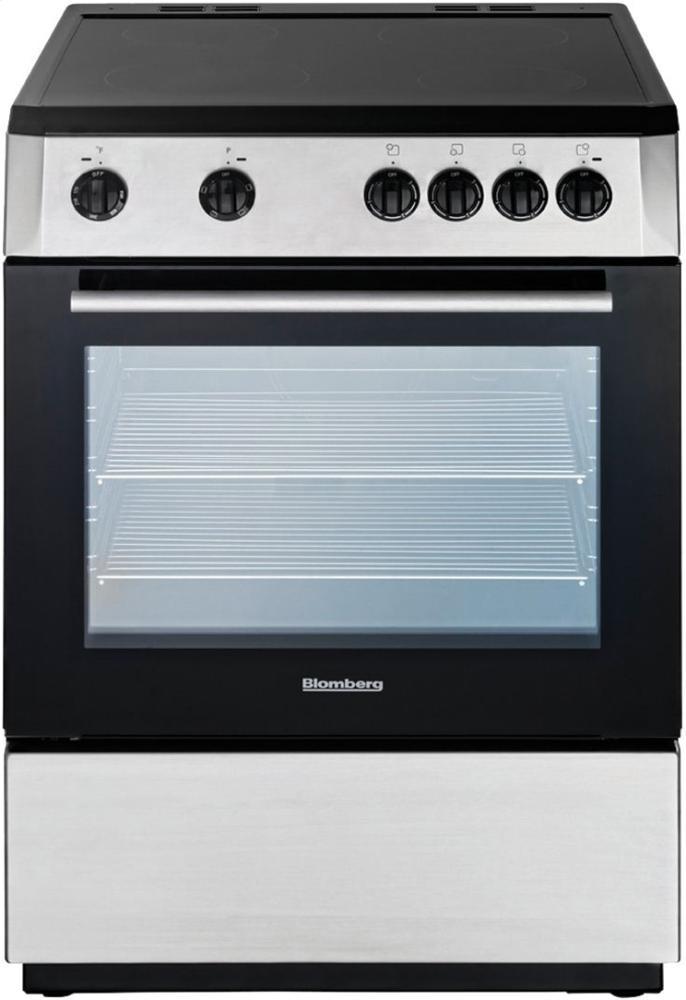 Blomberg Appliances BERU24202SS 24in Electric, non-convection, smooth top 4 zone, stainless