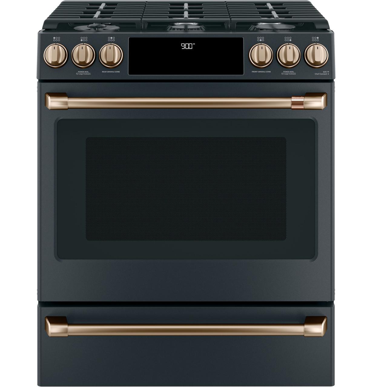 Cafe CXFCGHKPMBZ CAF(EBACK)™ Front Control Gas Knobs and Handles - Brushed Bronze