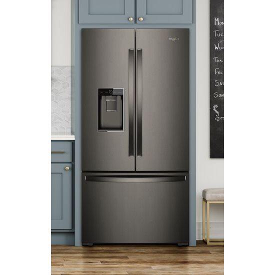 WRF974CIHV Whirlpool® 36-inch Wide Counter Depth French Door-within-Door Refrigerator - 24 cu. ft. - Black Stainless