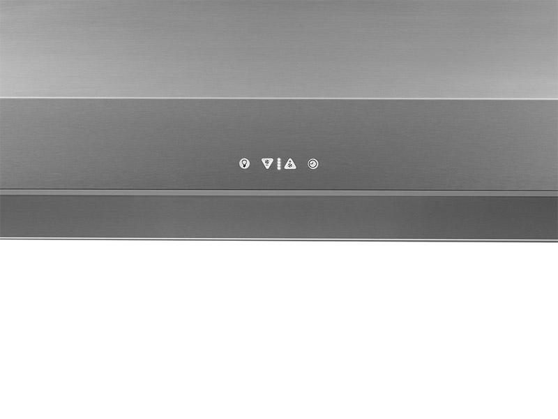 42" Chimney Wall Hood, Silver Stainless Steel