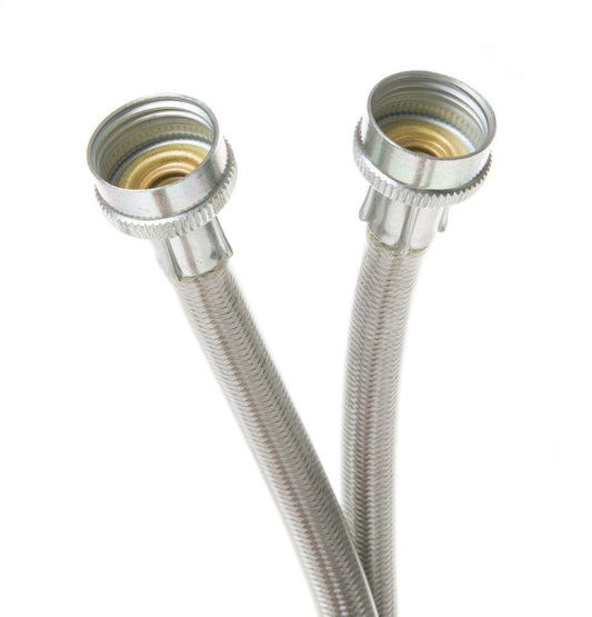 Ge Appliances WX14X10011 UNIVERSAL 6 FT STAINLESS STEEL WASHING MACHINE HOSES WITH 90 DEGREE ELBOW