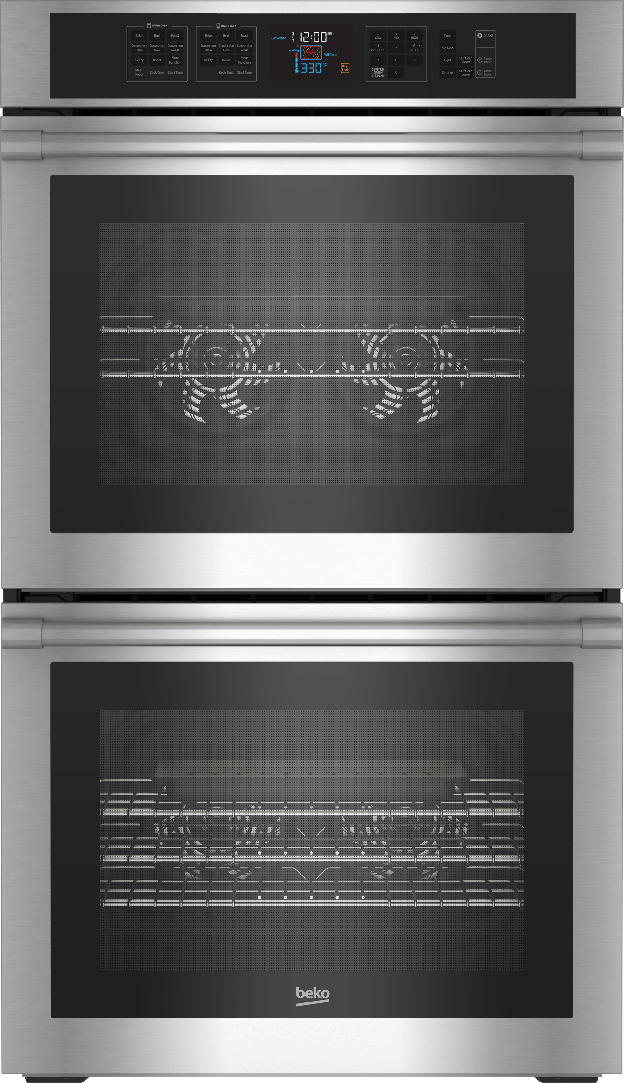 Beko 30" Stainless Steel Double Wall Oven