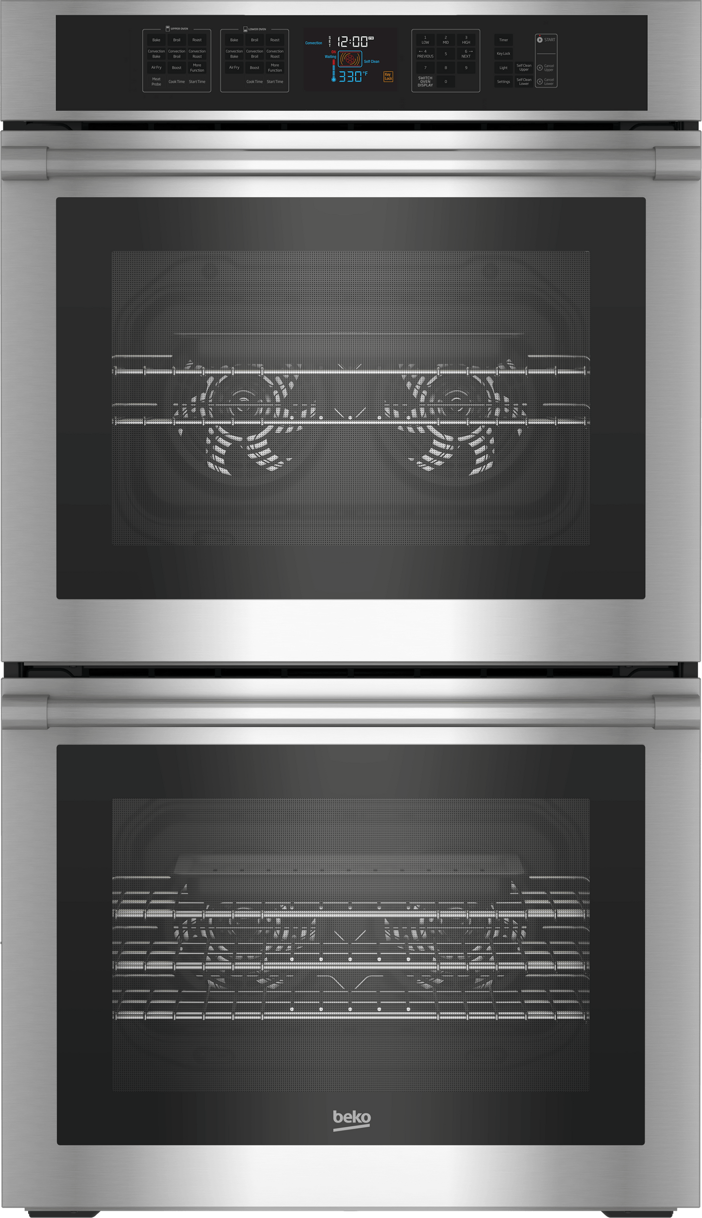Beko WOD30100SS 30" Stainless Steel Double Wall Oven