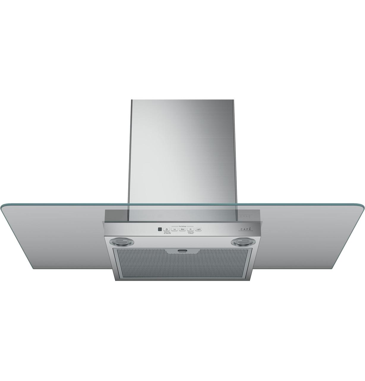 Cafe CVW73612MSS Caf(eback)™ 36" Wall-Mount Glass Canopy Chimney Hood