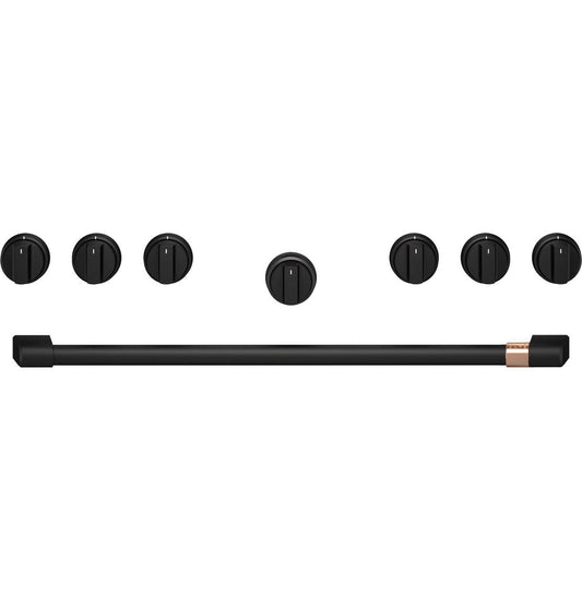 Cafe CXPR6HKPTFB CAF(EBACK)™ 36" Flat Black Handle & Knob Set for Pro Range and Rangetop
