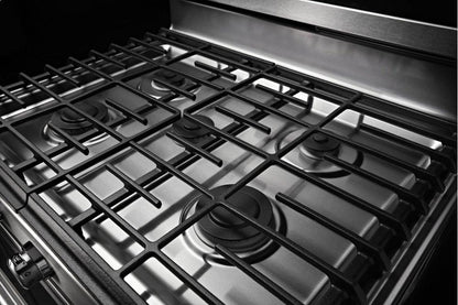 Kitchenaid KFGS530ESS 30-Inch 5 Burner Gas Convection Range with Warming Drawer - Stainless Steel