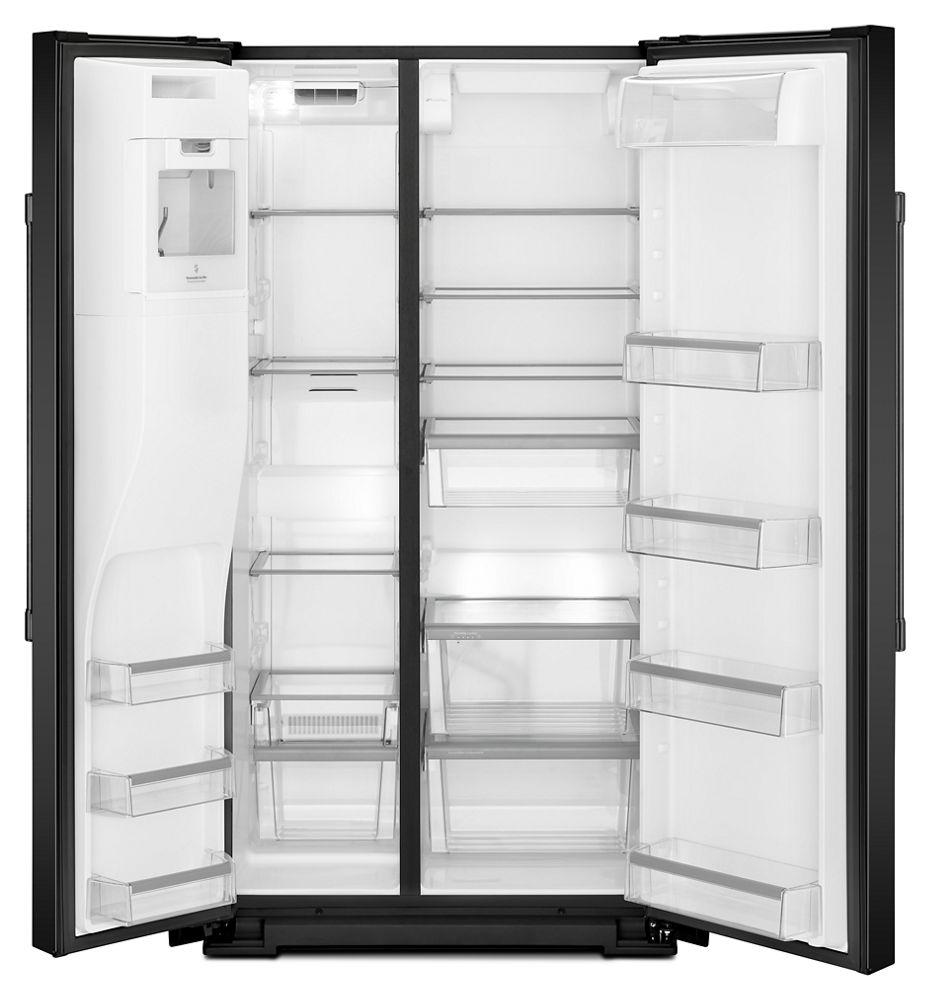 Maytag 36- Inch Wide Side-by-Side Refrigerator with External Ice and Water- 26 Cu. Ft.