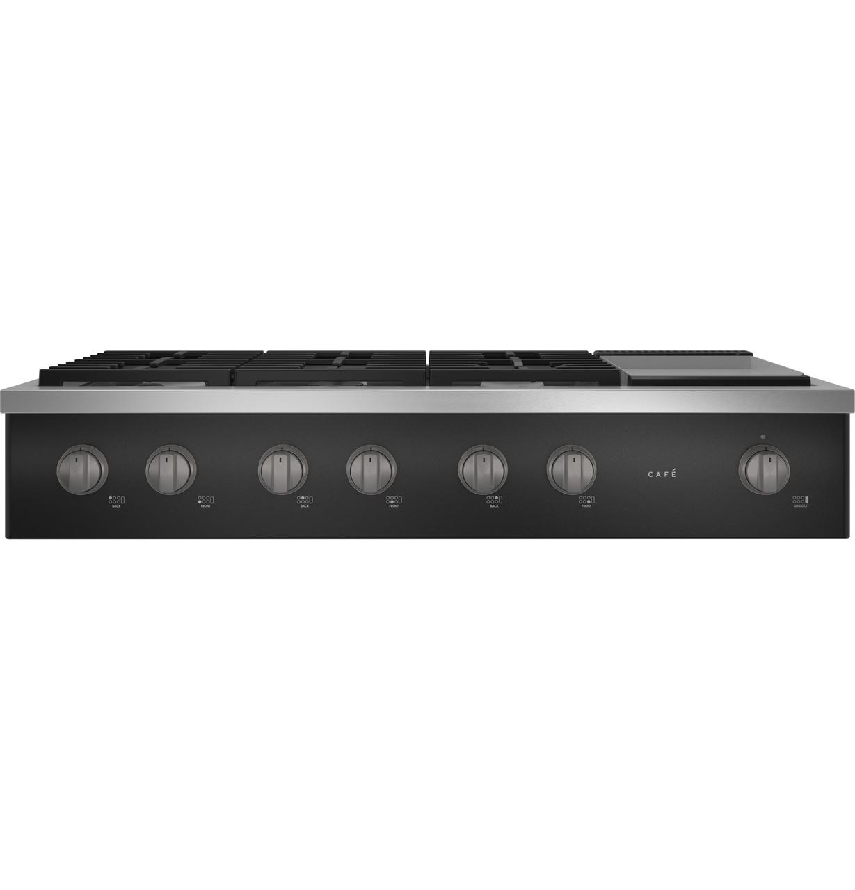 Cafe CGU486P3TD1 CAF(EBACK)™ 48" Commercial-Style Gas Rangetop with 6 Burners and Integrated Griddle (Natural Gas)