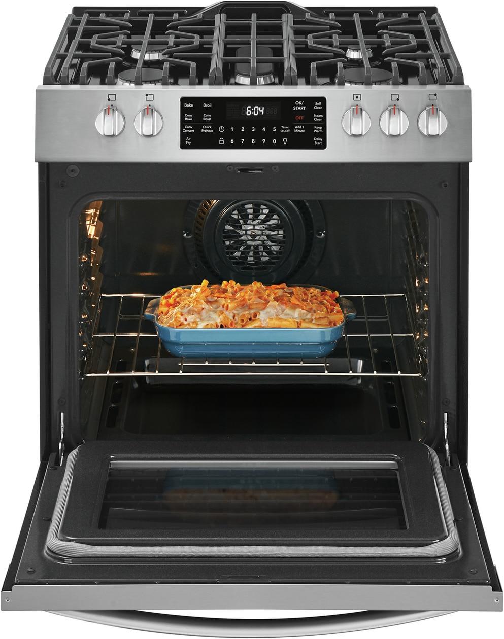 Frigidaire Gallery 30" Front Control Gas Range with Air Fry