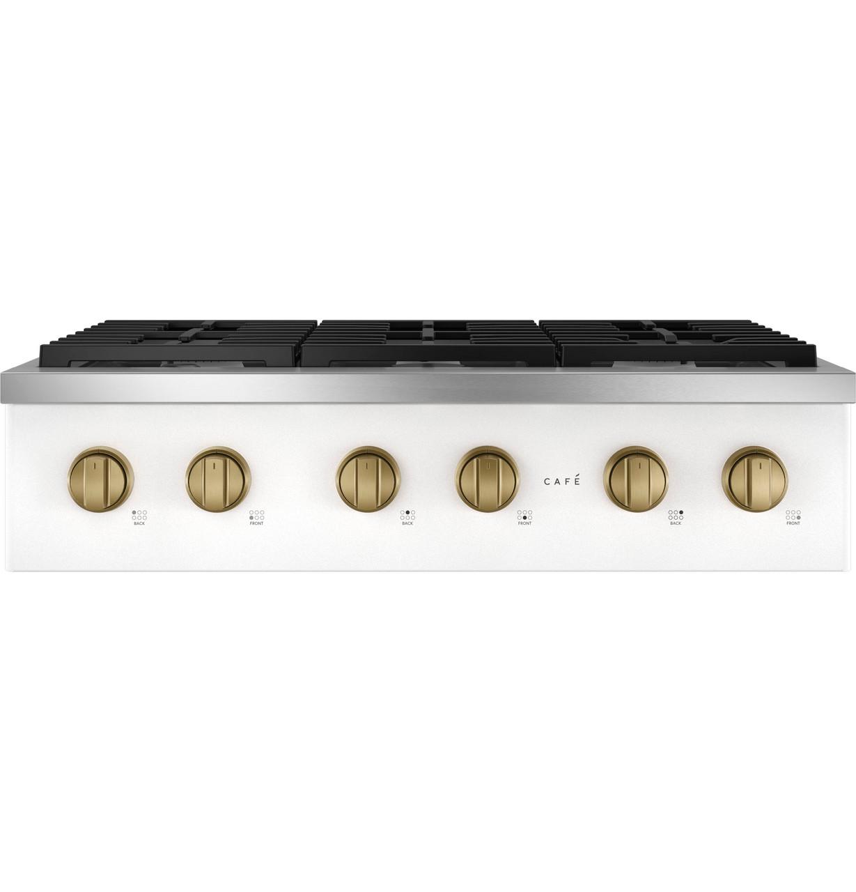 Cafe CGU366P4TW2 CAF(EBACK)™ 36" Commercial-Style Gas Rangetop with 6 Burners (Natural Gas)