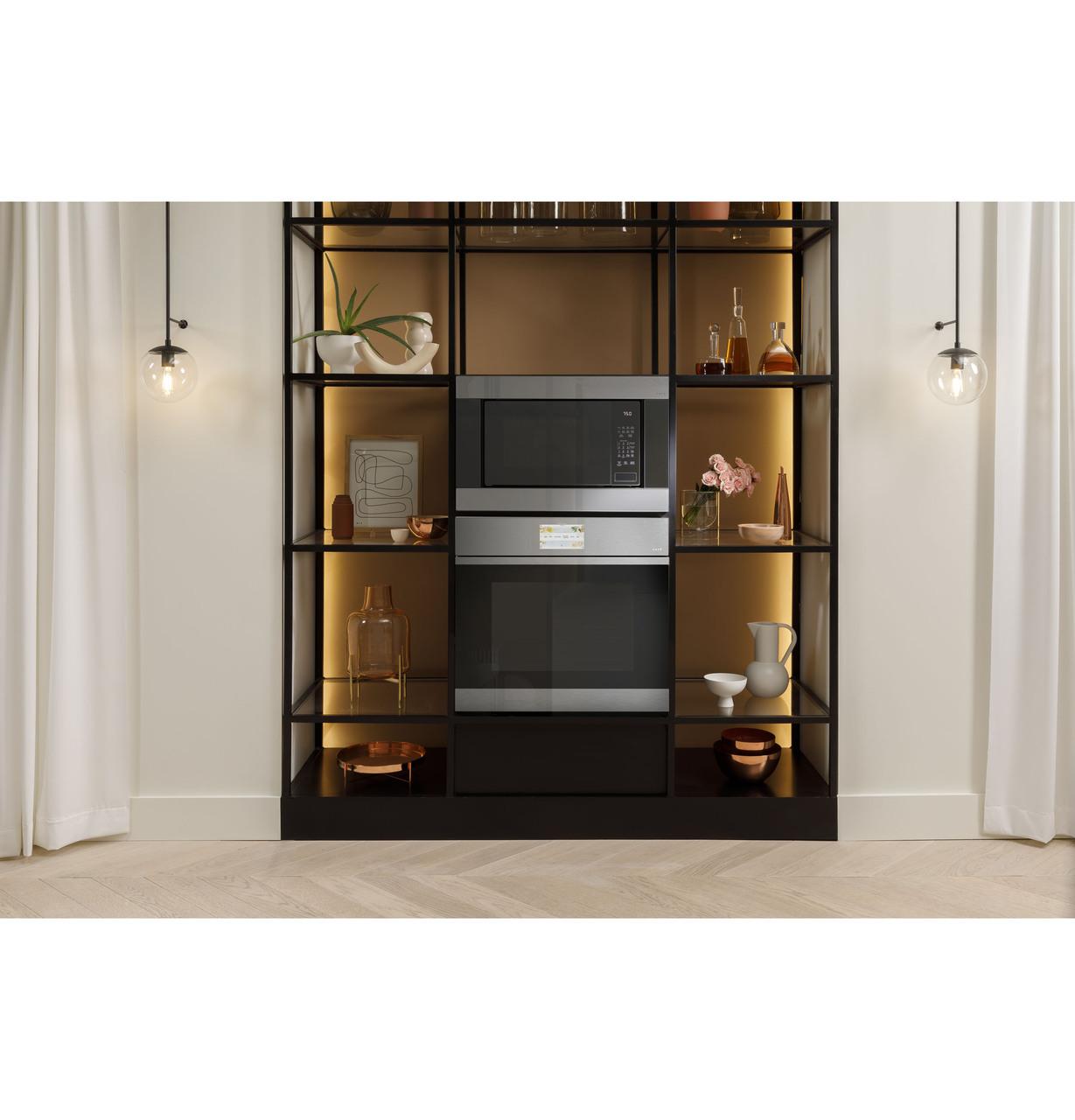 Cafe CTS90DM2NS5 CAF(EBACK)™ 30" Smart Built-In Convection Single Wall Oven in Platinum Glass