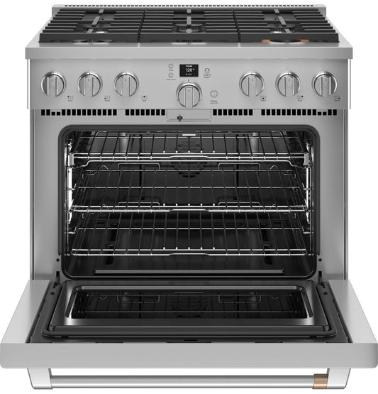 Cafe CGY366P2TS1 CAF(EBACK)™ 36" Smart All-Gas Commercial-Style Range with 6 Burners (Natural Gas)