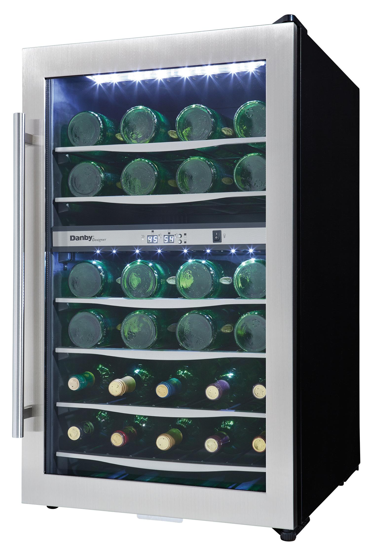 DWC040A3BSSDD Danby 38 Bottle Free-Standing Wine Cooler in Stainless Steel