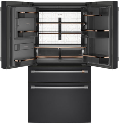 Cafe CXE22DP3PD1 CAF(EBACK)™ ENERGY STAR® 22.3 Cu. Ft. Smart Counter-Depth 4-Door French-Door Refrigerator