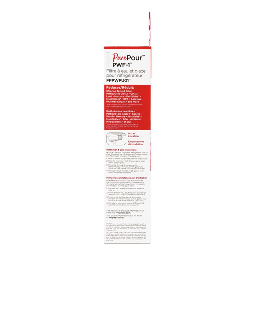 Frigidaire FPPWFU01 PurePour™ Water and Ice Refrigerator Filter PWF-1™