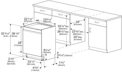 Beko DDN25402X Full Size Dishwasher with (14 place settings, 48.0