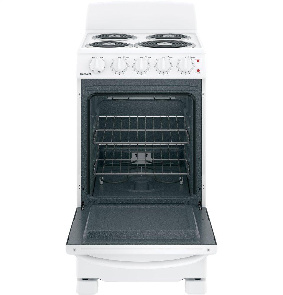 Hotpoint® 20" Electric Free-Standing Front-Control Electric Range