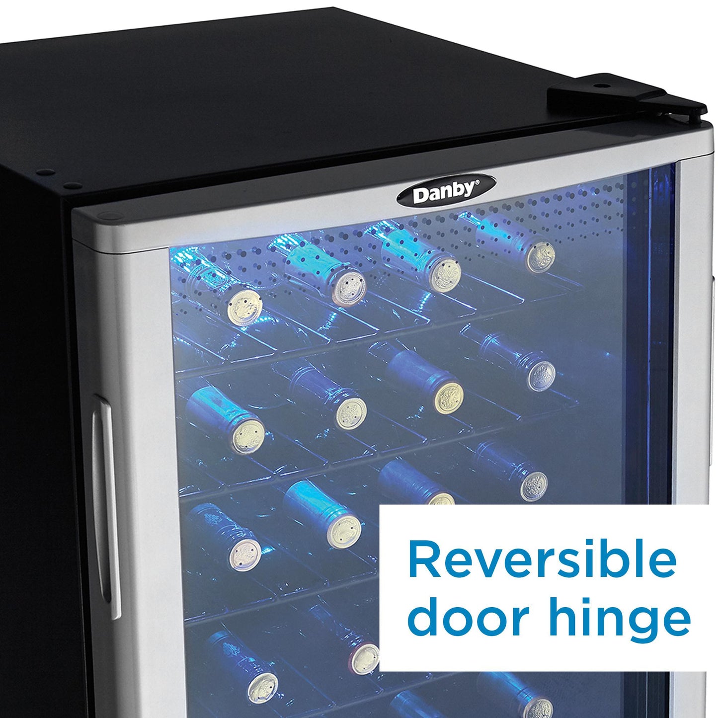 DWC350BLP Danby 36 Bottle Free-Standing Wine Cooler in Platinum