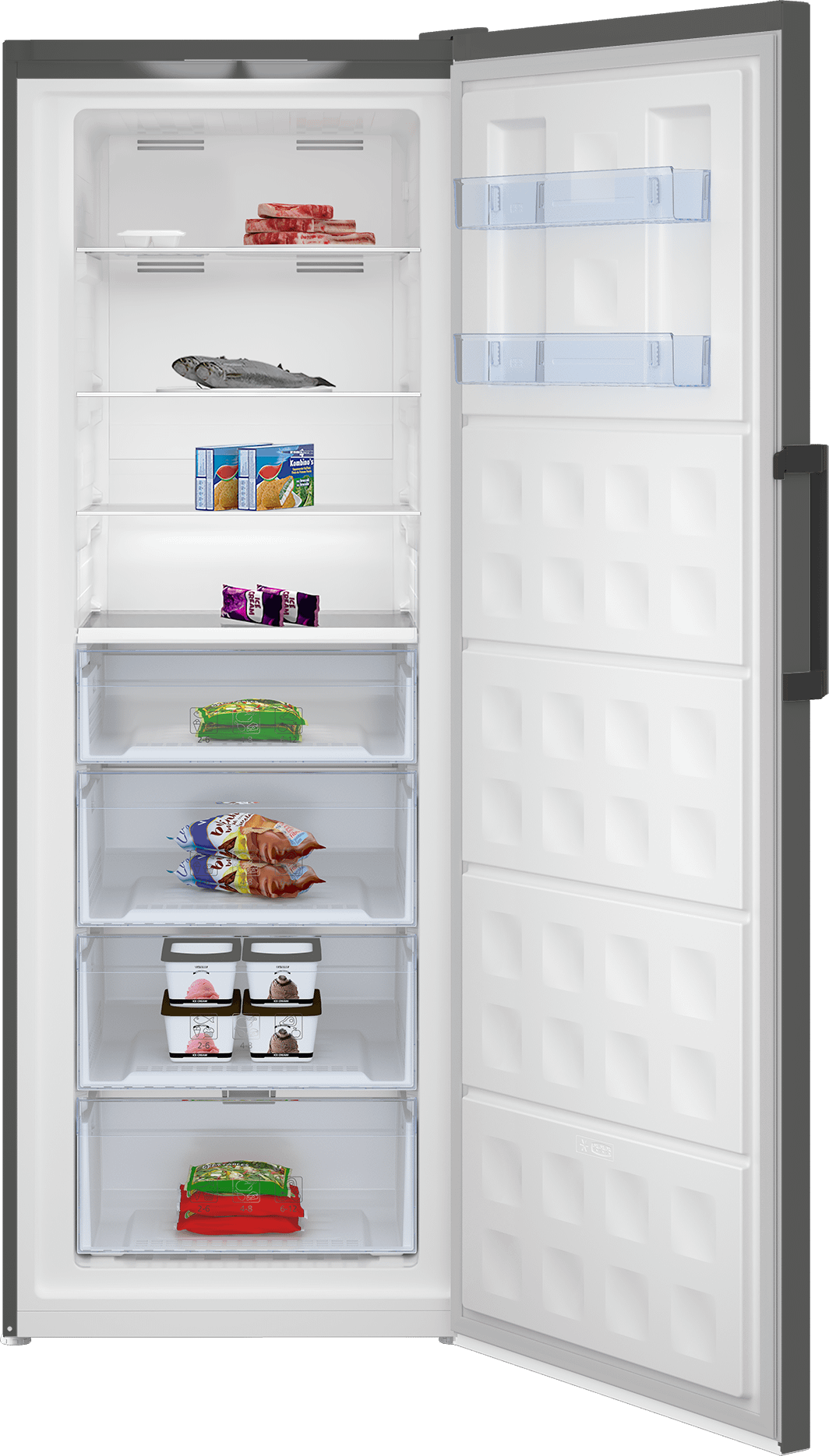Beko BUFR2715MG 28" Manhattan Grey Upright Freezer